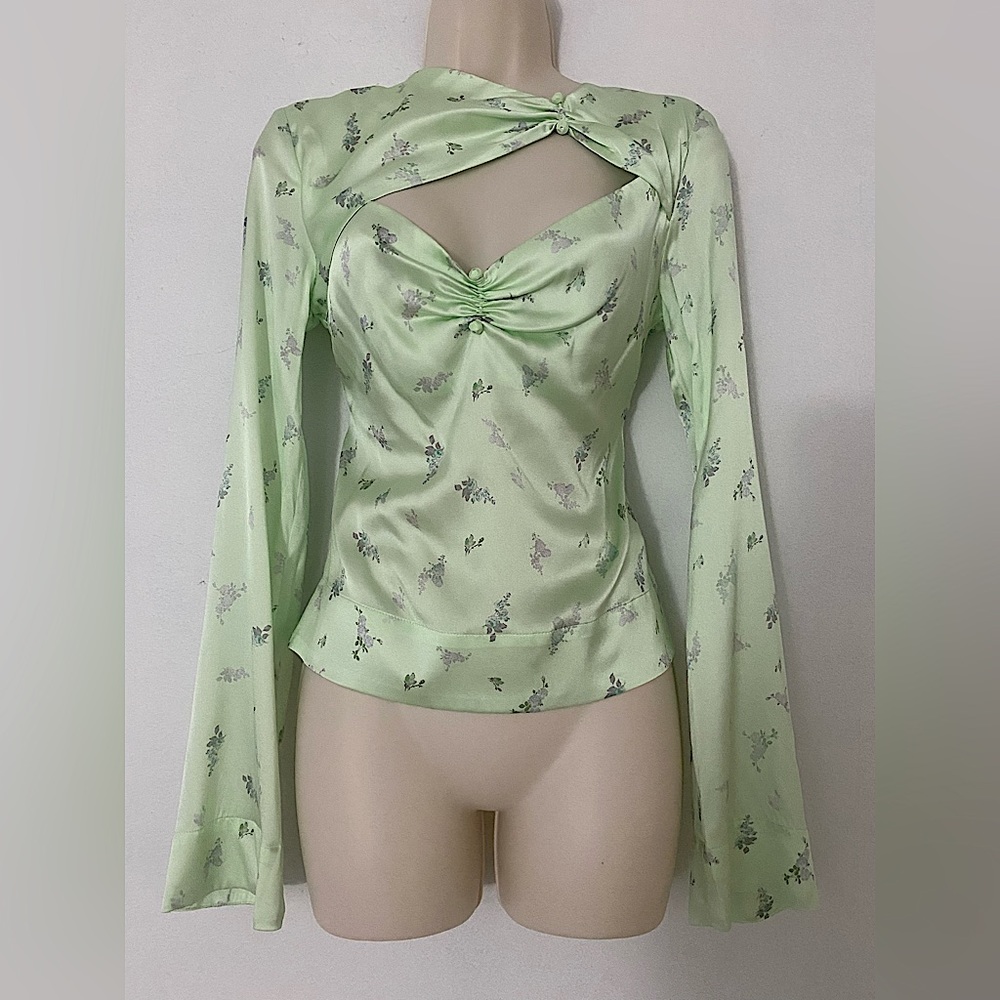 GANNI Silk blouse, size 36, never worn, tags on.